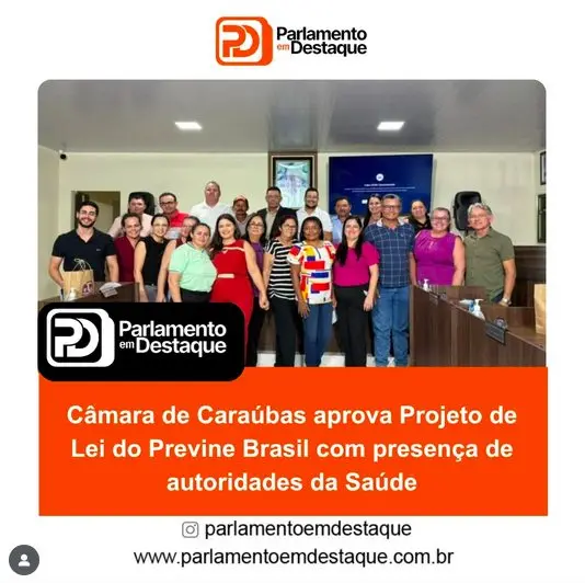 Câmara de Caraúbas aprova uso de recursos do Previne Brasil